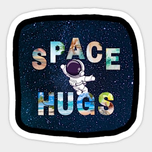 Space Hugs Sticker